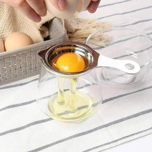 Eigelb Separator Edelstahl Ei weiß Filter Sieb Kochen Backen Werkzeug - Bild 4 von 9