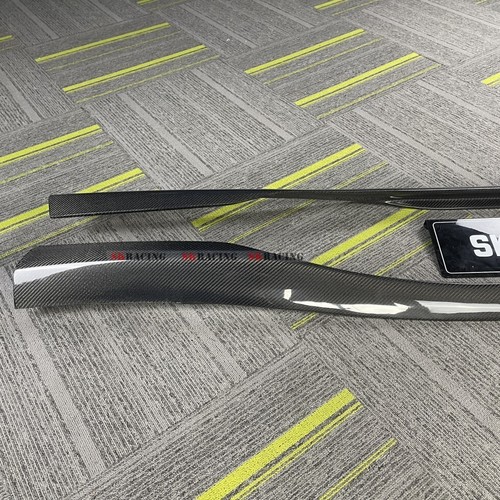 2PCS CARBON FIBER SIDESKIRTS SIDE SKIRT SIDE LIP FITS FERRARI F8 TRIBUTO SPIDER - Picture 15 of 22