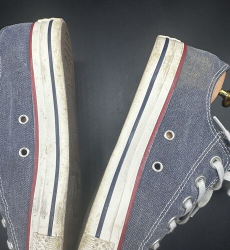 Converse All Star Unisex Blue Denim Stone Wash Low Top Sneaker / Schuhe - UK 7 - Bild 13 von 23
