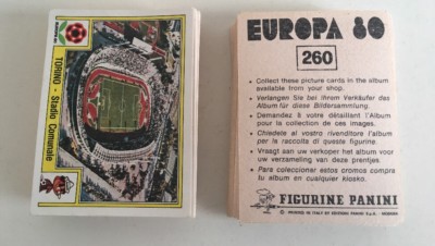 Panini - Europa 80 - Aus Drop Down Liste aussuchen - Original Backs (T9)