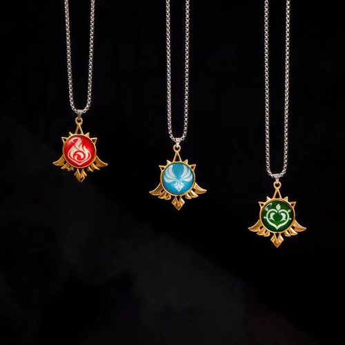 Hot Genshin Impact Pendant Necklace Game Accessories Men's and Women's Alloy Pen - Bild 3 von 31