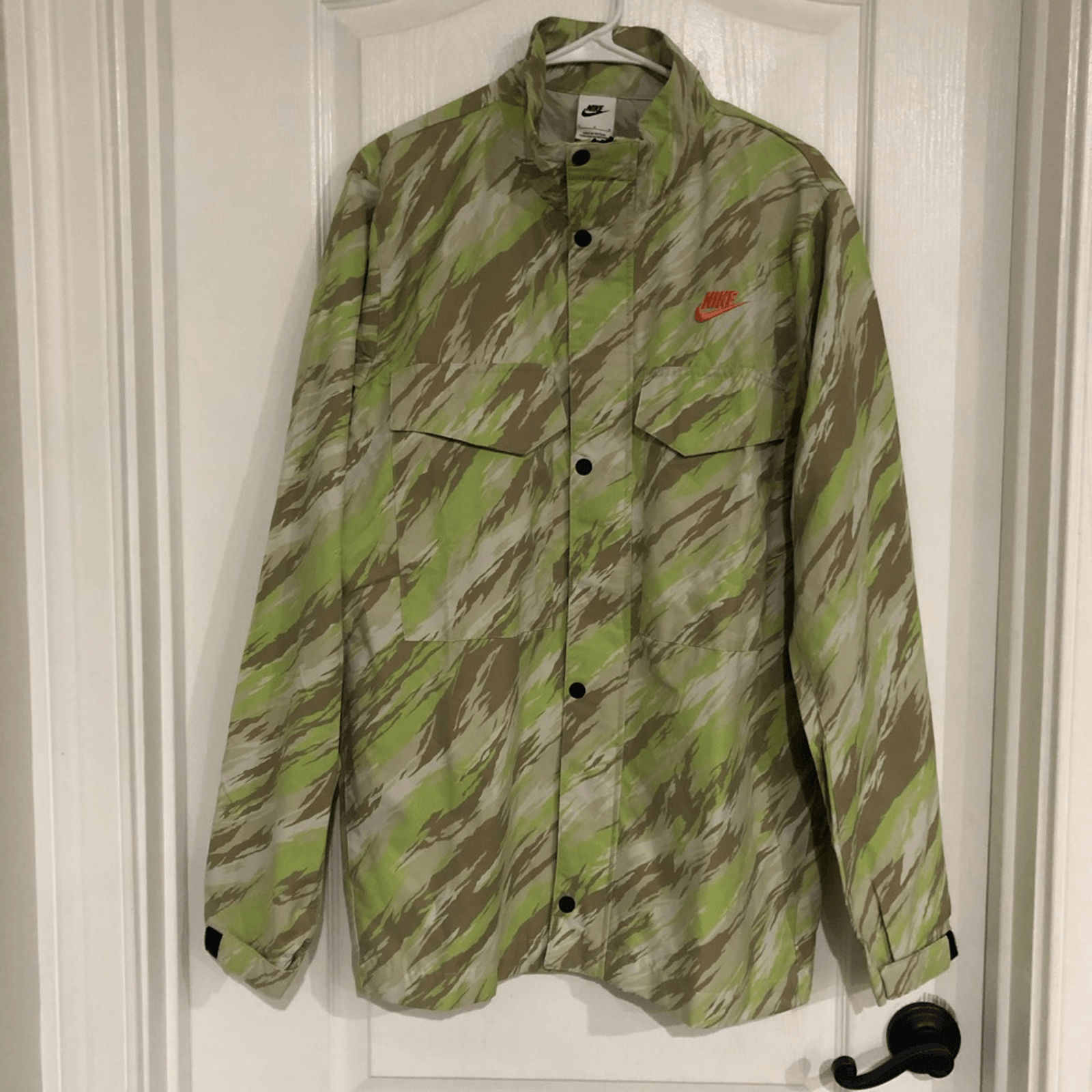 SACAI X NIKE Giacca Nike Woven Players Uomo Taglia Large Lime Glow Nuova