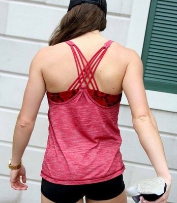 red lululemon bra