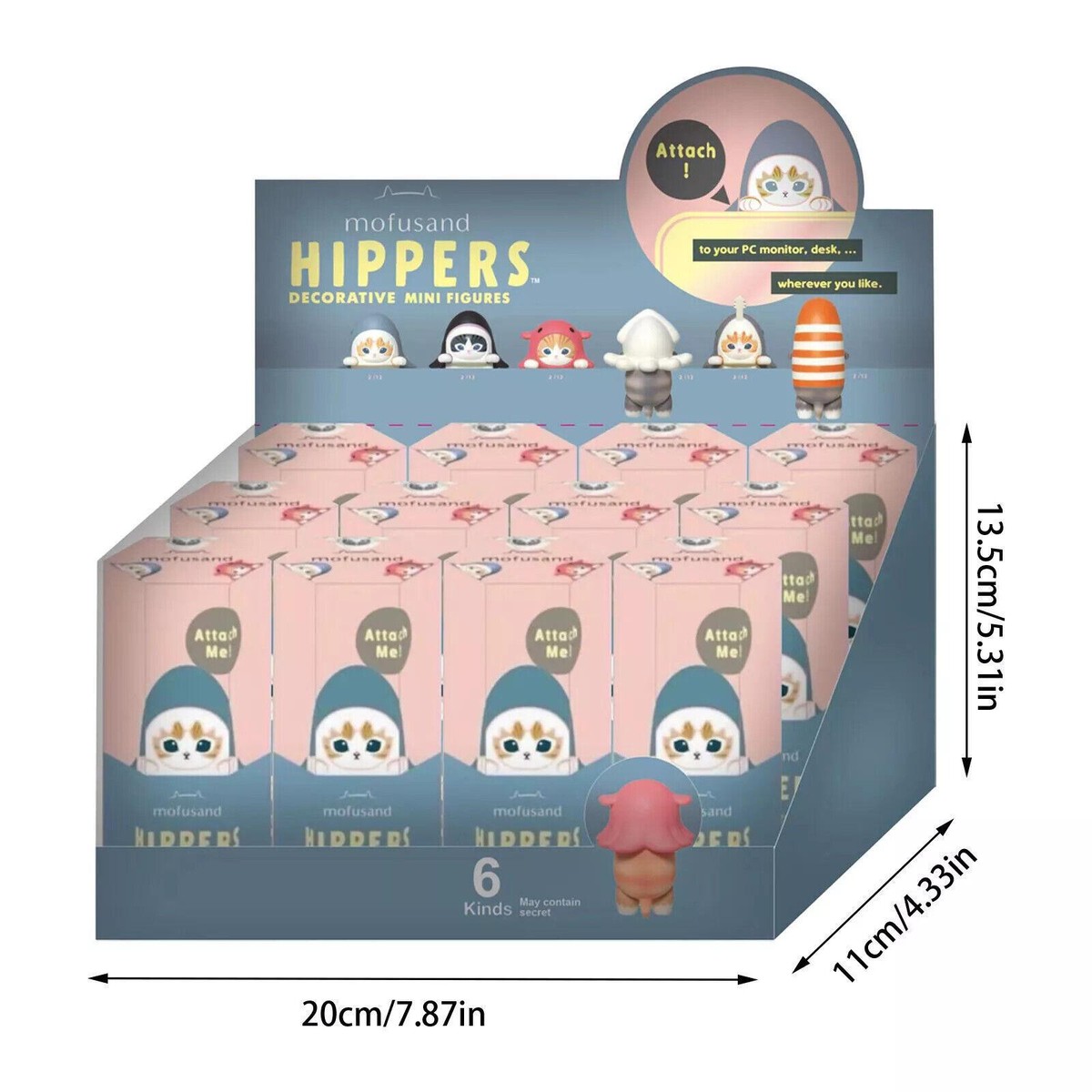 mofusand HIPPERS ミニフィギュア 2個セット mofusand インテリアミニフィギュア2(全5種)1BOX 5個入