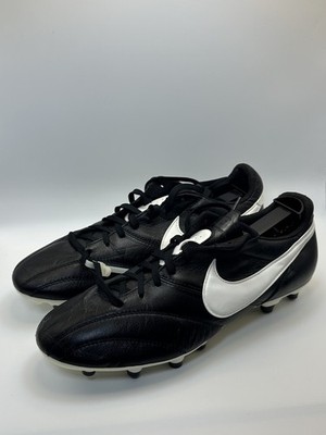 Nike Premier FG Black White Soccer Cleats US 8 - Kangaroo Leather Classic REAR!