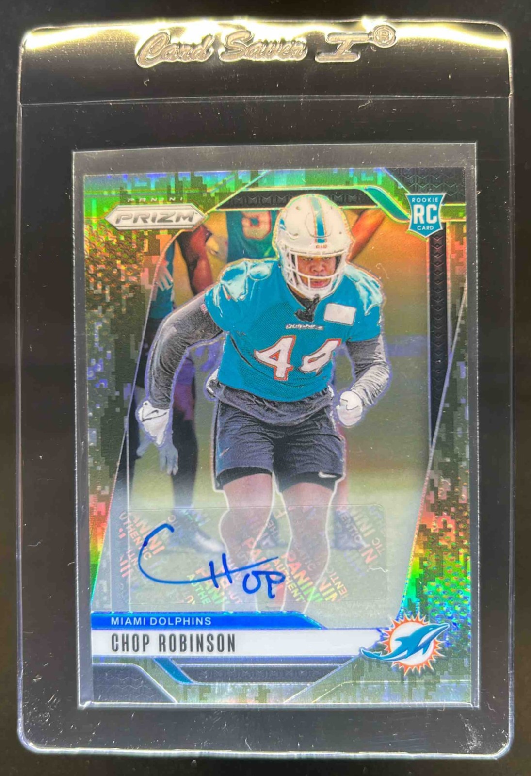 2024 Prizm Chop Robinson Auto RC Camo Rookie #4/25 Dolphins