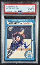 WAYNE GRETZKY PSA 6 1979-80 O-PEE-CHEE OPC #18 ROOKIE DNA 10 AUTO RC OILERS 2050