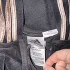 adidas Baby Unisex Hooded One-Piece Sleepwear 12M Black Stripe Zip Logo — photo 2