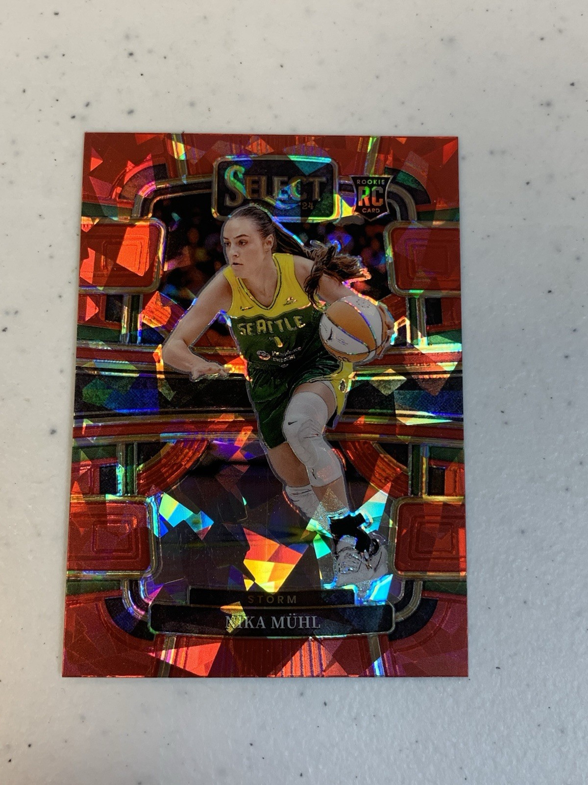 2024 Select WNBA Nika Muhl Red Cracked Ice Concourse #27
