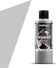 Vallejo Grey Primer 200ml Bottle - Hobby and Model Paint Supply - 74601