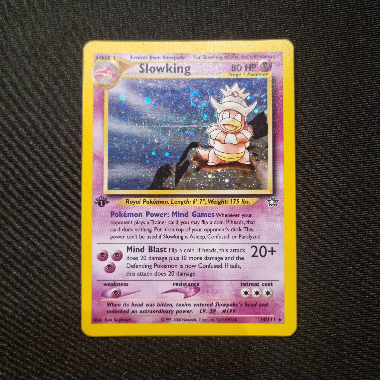 Slowking 14/111 Neo Genesis 1st Edition Holo Pokemon Pokemon TCG - NM/VLP
