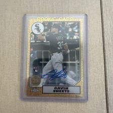 2022 Topps Series 1 1987 Topps Chrome Silver Pack Gavin Sheets Autographs /299 