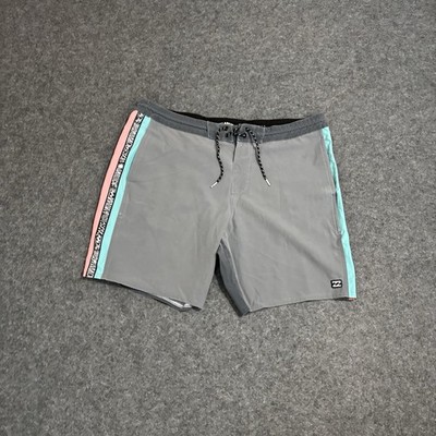 Billabong Board Shorts Mens 38 Recycler Swim Trunks Stripe Surf