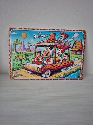 WALT DISNEY The Flintstones VINTAGE Wandrelief wetterfest fertig zum Aufhängen