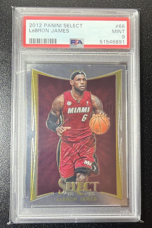 2012-13 Panini Select LeBron James #66 1st Year Select SP PSA 9 MINT Miami Heat