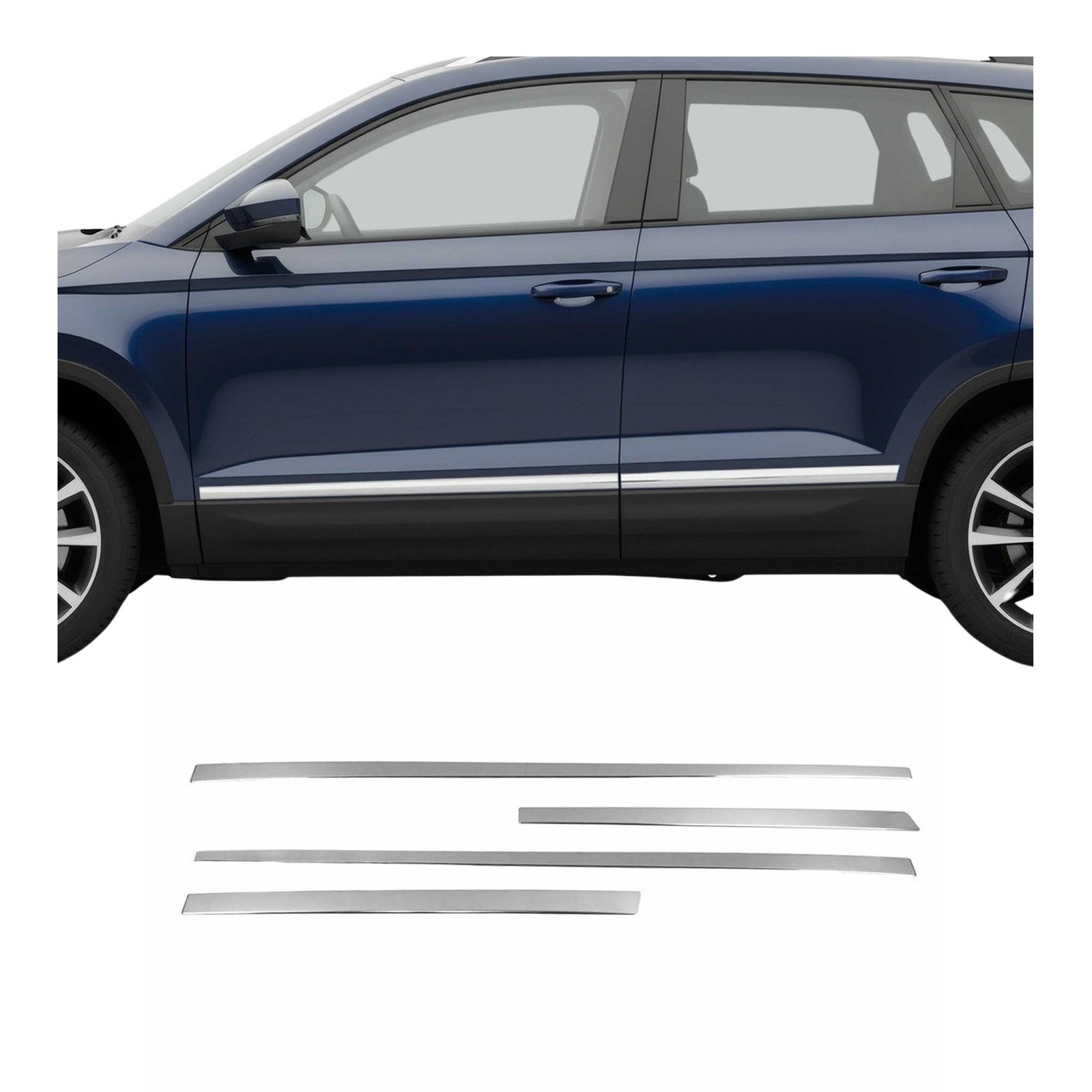 Baguette de porte latérale Skoda Karoq 2017-2026 pour éviter les rayures de parking