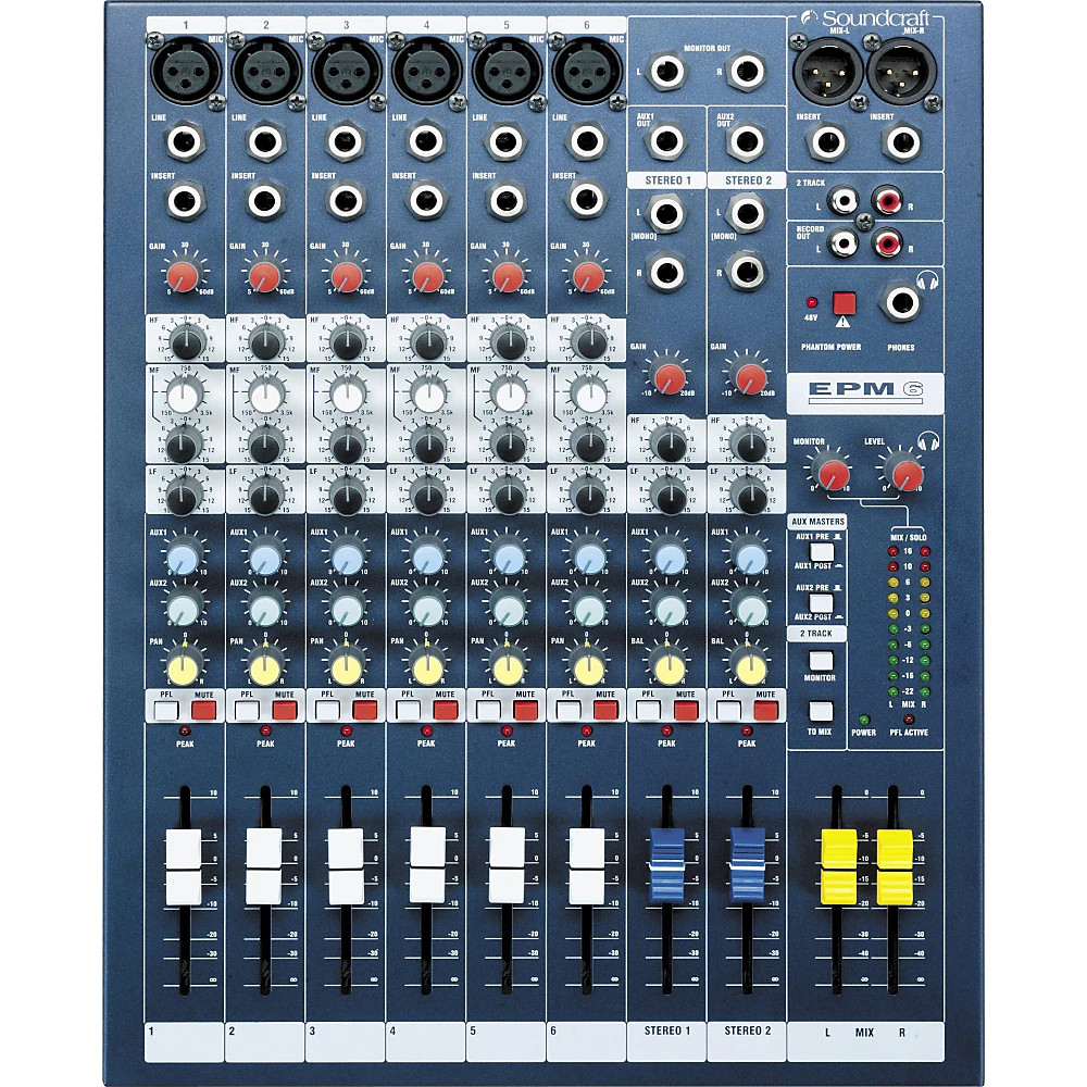 Soundcraft EPM6 6-Channel Multi-Format Mixer 61090₽