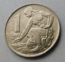 1 Koruna Tschechoslowakei 1989 Kursmünze Serie 1961-1990