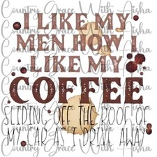 Sublimation Print Men and Coffee Funny Ready To Press Paper Ink Heat Transfer