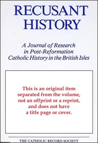 THE EARLY AMPLEFORTH COLLEGE. AN ORIGINAL ARTICLE FROM THE JOURNAL RECUSANT HIST