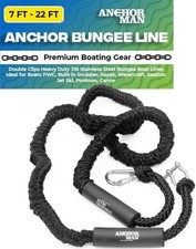 Anchor-Man Boat Bungee Dock Lines 7ft-22ft Heavy-Duty Bungee Anchor Line