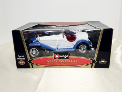 BBURAGO 1:18 Scale 1932 Alfa Romeo 2300 Spider Die Cast - New In BOX, NOS