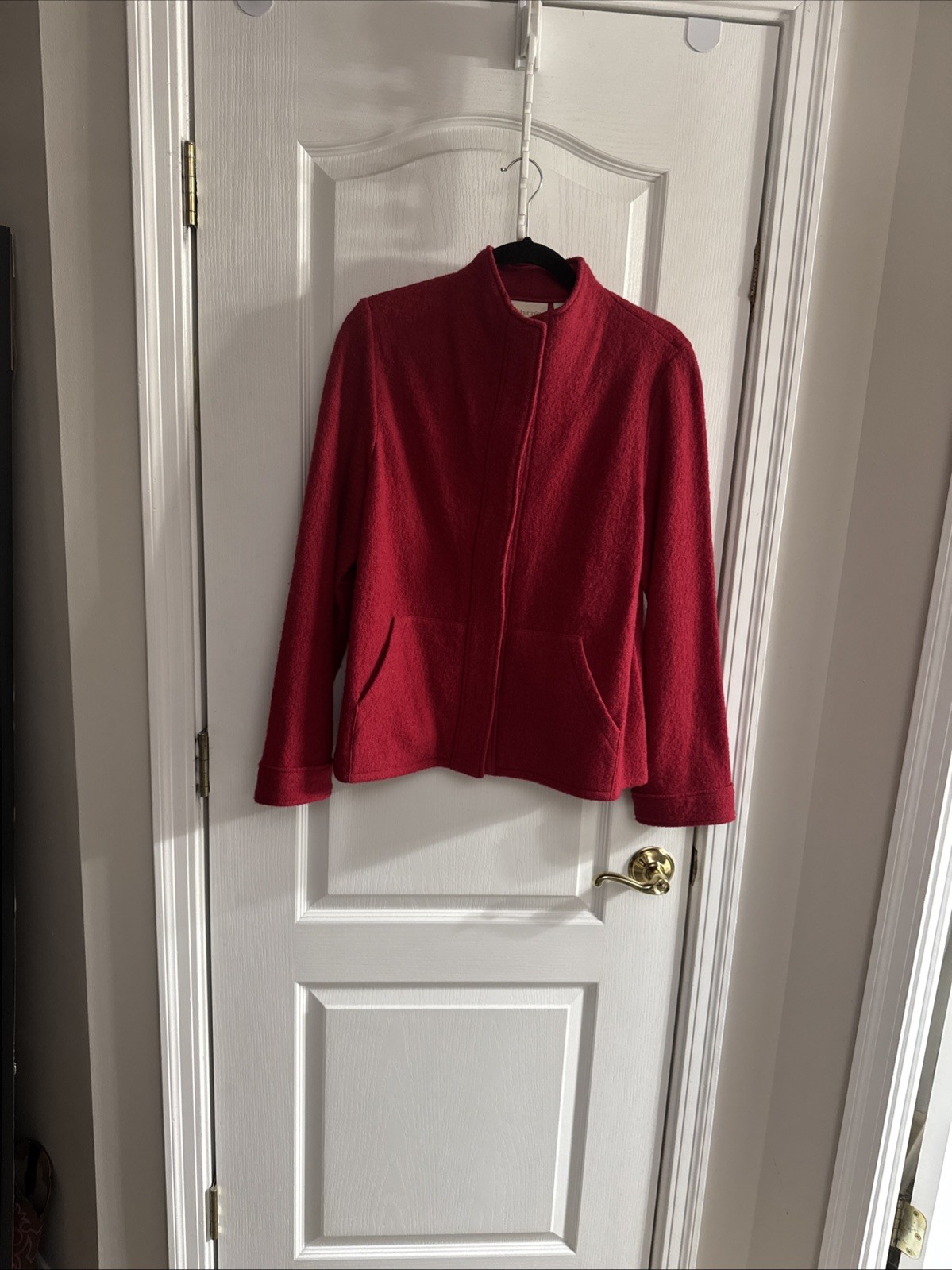 Chicos Red Wool Jacket Size Medium. Excellent Con… - image 1