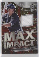 2021 Panini Spectra Max Impact Materials Hyper Prizm 68/75 Jake Rogers 1u6