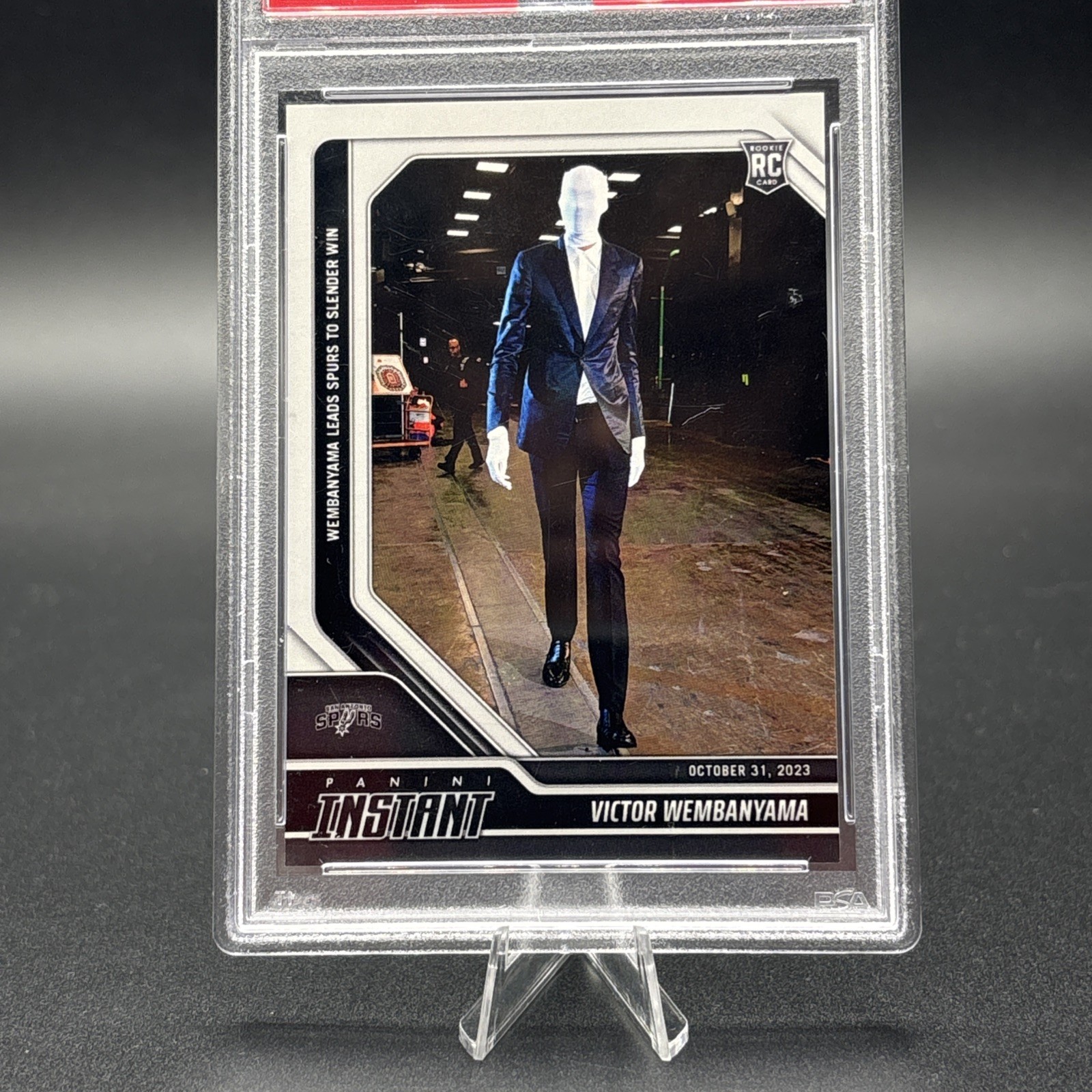 2023 PANINI INSTANT #32 VICTOR WEMBANYAMA PSA 10 /15593 view 3