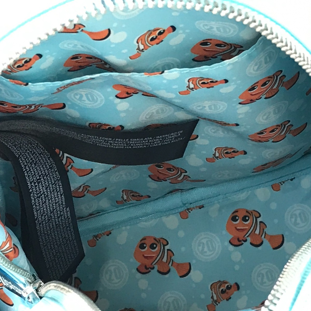 NWOT Loungefly Disney Pixar Finding Nemo 20th Anniversary Bubble Mini Backpack Finding Nemo 20th Anniv. Bubble Pocket Crossbody main image 3