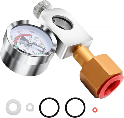 #ad CO2 Refill Adapter for Soda Filling Adapter with Pressure Gauge and Pressure Re $36.72