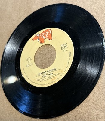 Andy Gibb Shadow Dancing / Let It Be Me 45 RPM Vinyl Record RSO 1978