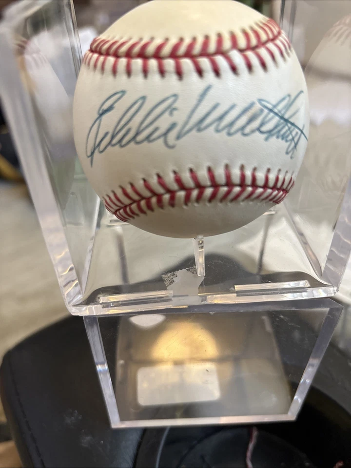 HOF EDDIE MATTHEWS Signed Auto Off’l NL Baseball- Bos, Mil, Atla BRAVES-PSACOA - Image 2 of 4