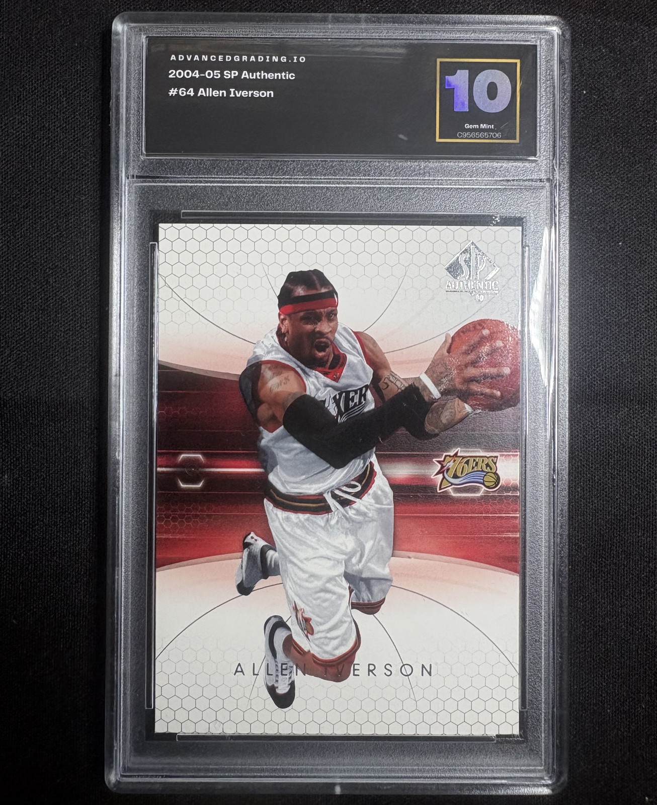 2004-05 SP Authentic - Allen Iverson #64 AGS GEM-MINT 10