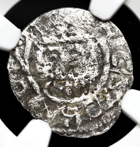 ENGLAND Richard I "The Lionheart" Silver Penny, Godwine, S-1347, NGC F Details