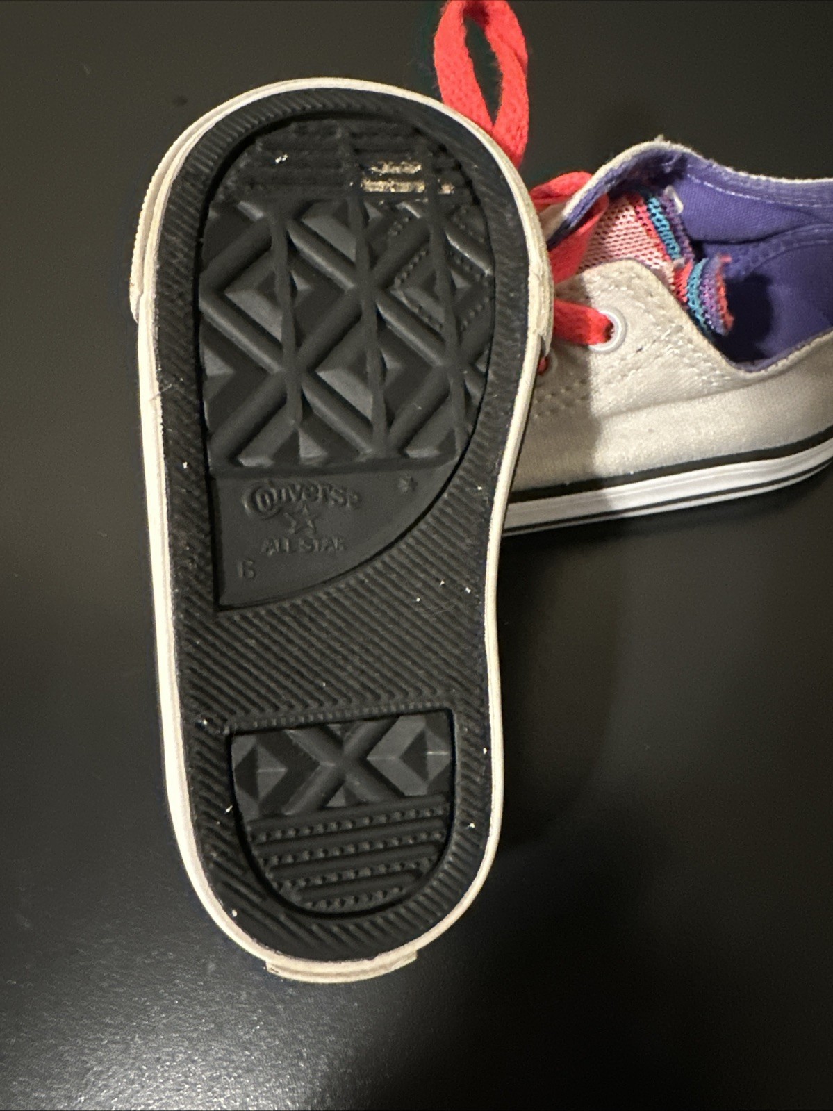 Converse Chuck Taylor All Star City Party Girl's Size 6 Skate Shoes Gray Pink thumbnail 6