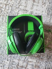 Razer Kraken Wired Gaming Headset With Retractable Microphone, Green And Black