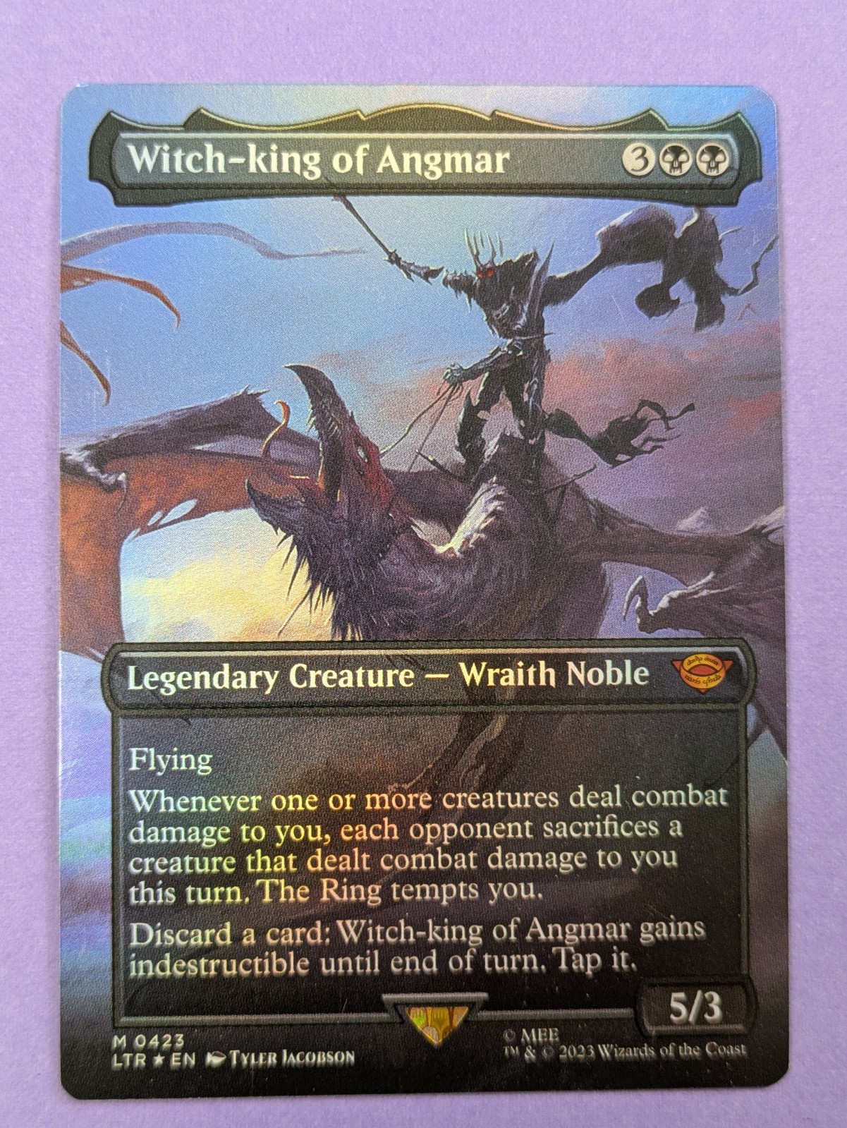 MTG Magic: The Lord of the Rings: Witch-king of Angmar Foil #0423 Mythic - NM