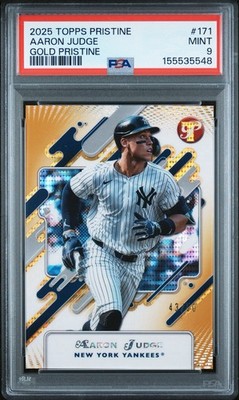 2025 TOPPS PRISTINE GOLD PRISTINE #171 AARON JUDGE /50 PSA 9