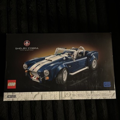 LEGO Icons Shelby Cobra 427 S/C Car Building Set 10357 -1241 Pieces - New Sealed