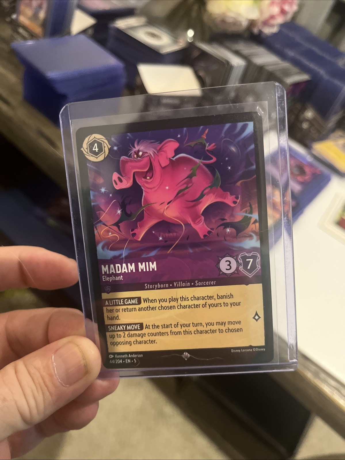 Disney Lorcana TCG MADAM MIM Elephant 44/204 Shimmering Skies MINT CONDITION