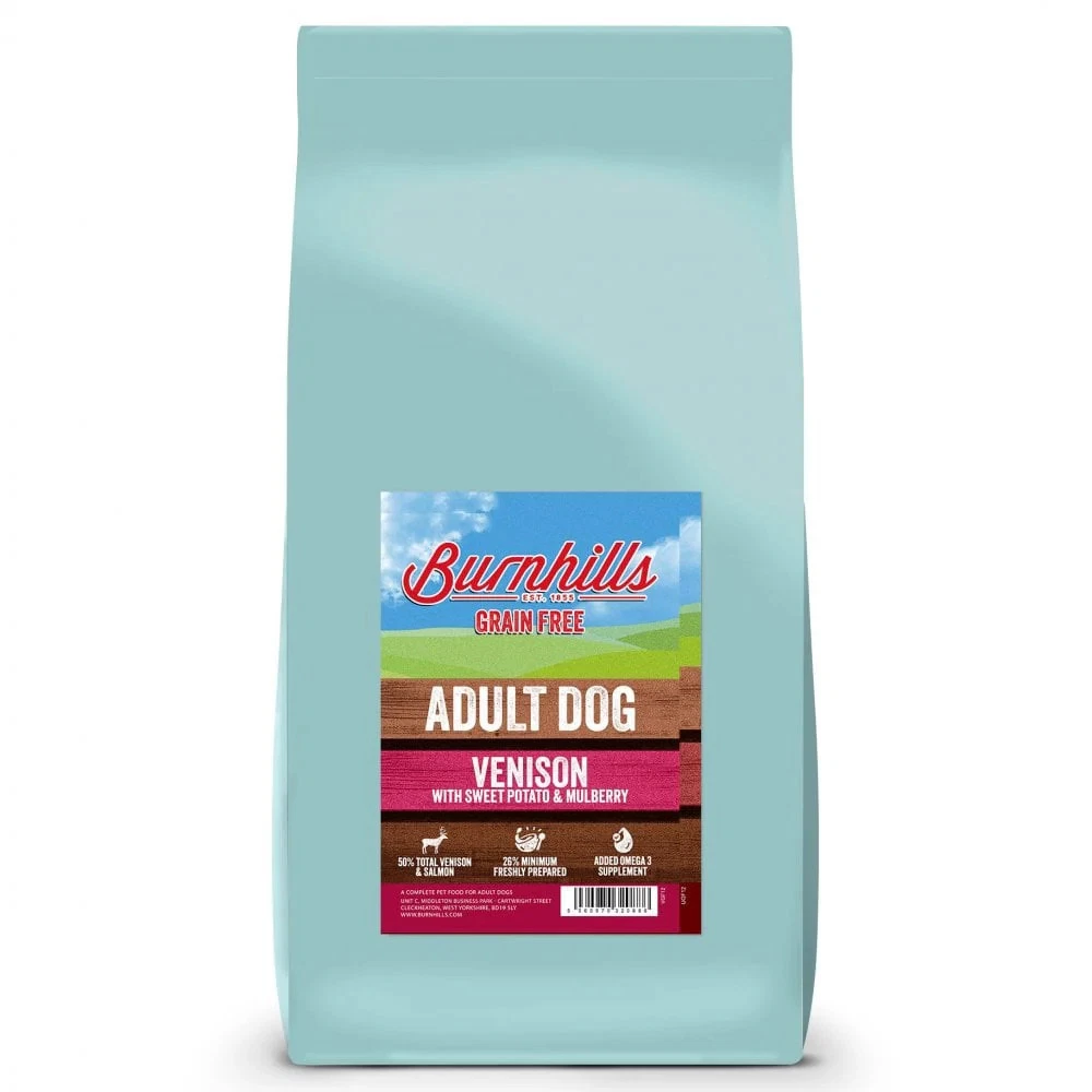 Burnhills Grain Free Venison, Sweet Potato & Mulberry Adult Dog Food