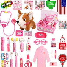 Complete Pretend Veterinarian Set for Girls 2-6  Safe, Fun Learning Experience