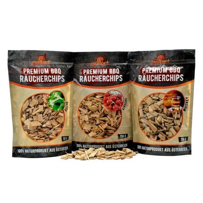 grillart  Premium BBQ Räucherchips XL Mix 3er Set für das besondere Raucharoma  