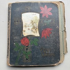 Antique Album Postcards Book Easter Christmas St. Patricks Some Rare Children