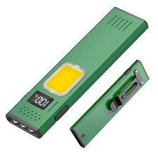 Mini COB Pen Light LED Flashlight Magnetic USB Type-C Charging Metal Clip Torch