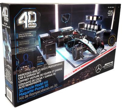 4D BUILD Mercedes-AMG F1 W15 E Performance Car & Garage Set 3D