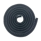 Spiral Hose Wrap Cable Protector 1.25 OD x 20ft Pre-Cut for Hydraulic/Pneumatic