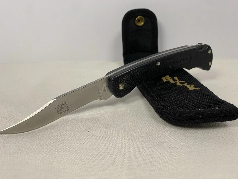 1990s Vintage Buck Knife - US Forest Service - FS Shielded Hunting RARE w Saw  - Image 3 of 4