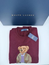 Polo Ralph Lauren Red Wool Cashmere Polo Bear Sweater Women’s Large Polo Ralph Lauren Red Wool Cashmere Polo Bear Sweater Women’s Large - Image 1